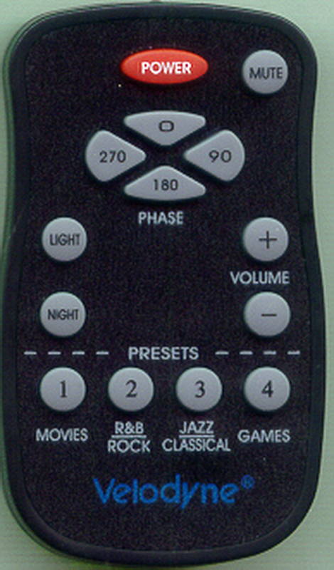 VELODYNE CHT12R Replacement Remote 