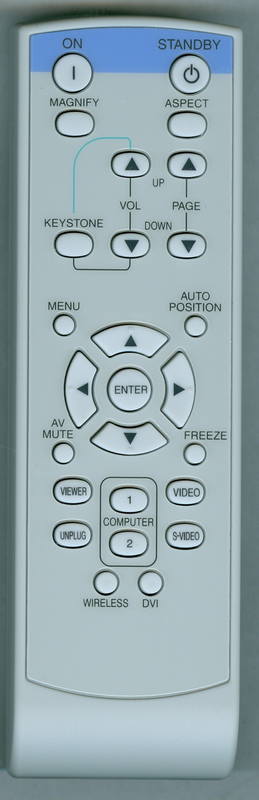 MITSUBISHI XD221UG Replacement Remote Control